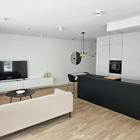 New Spacious Two Bedroom Center With Parking, Near Public Transport Apartment *